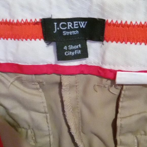 J. Crew 4 Short City Fit Tan Slacks - Picture 2 of 4